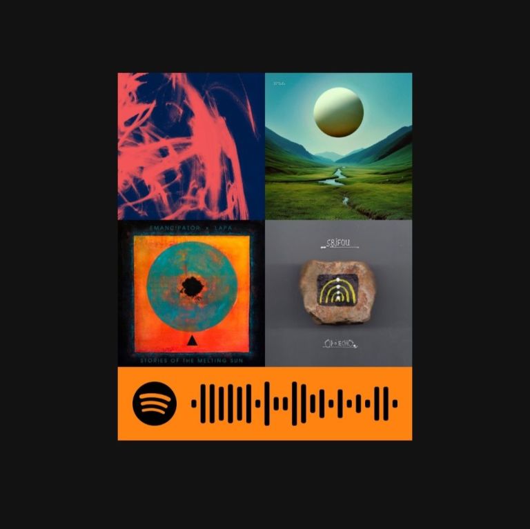 Spotify Code Electric - Brushstrokes at Vortex Historica